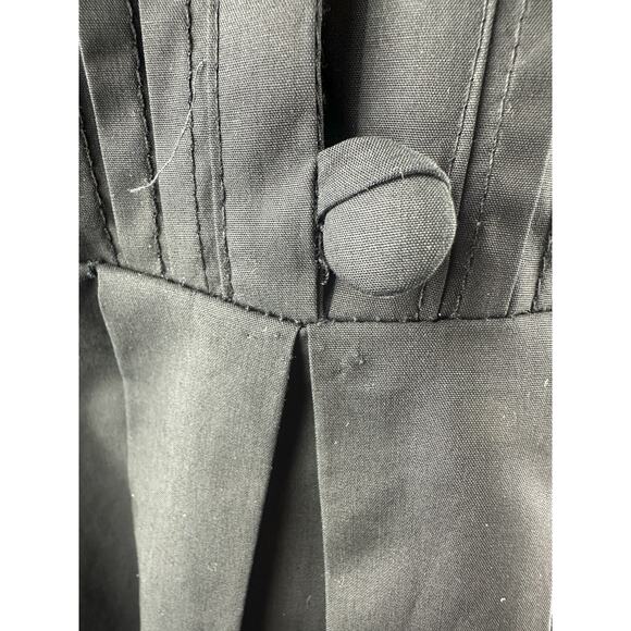 *Flawed* Victorian Choice Black Blouse Steampunk Witchy Goth Button Top Medium - Picture 5 of 16